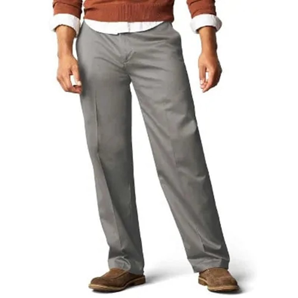 Dockers Men's Classic Fit Comfort Khaki Flat Front Pants,New With Tag